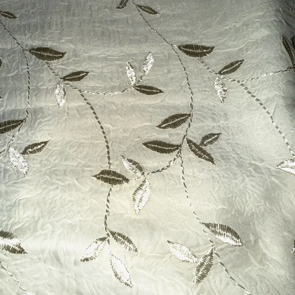 Bay Linens by Dianne Morris Embroidered Standard Pillow Sham Ivory Elegant Home